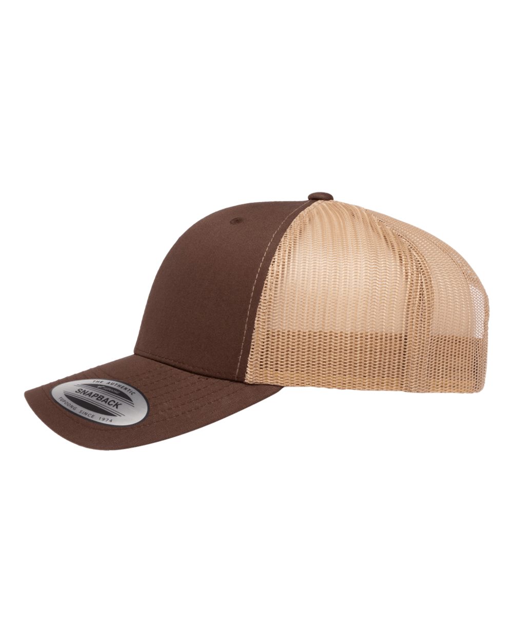 YP 6 Panel Custom Hats With Rawhide/Black Patch