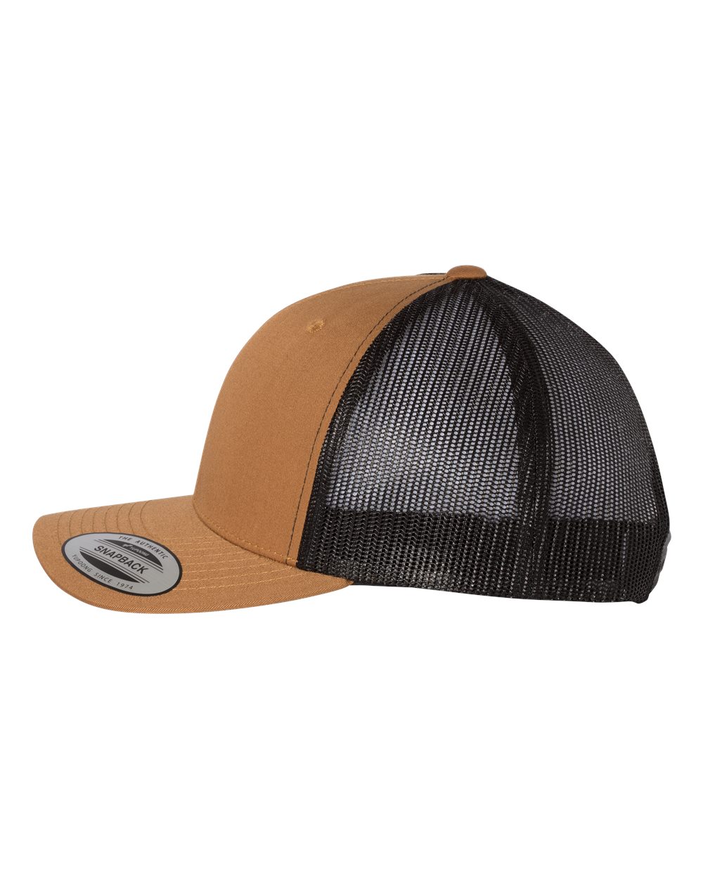 YP 6 Panel Custom Hats With Rawhide/Black Patch