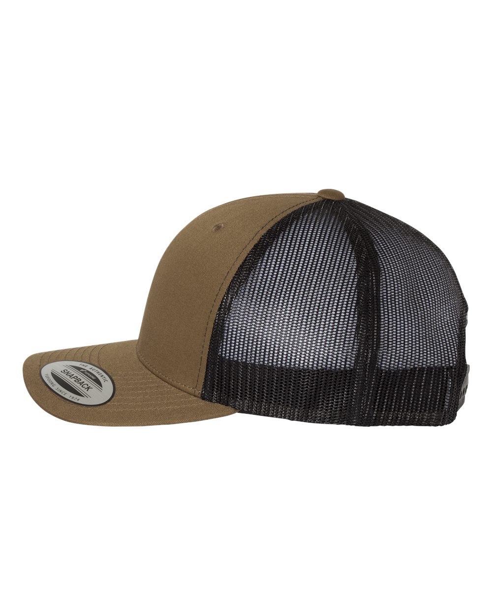 YP 6 Panel Custom Hats With Rawhide/Black Patch