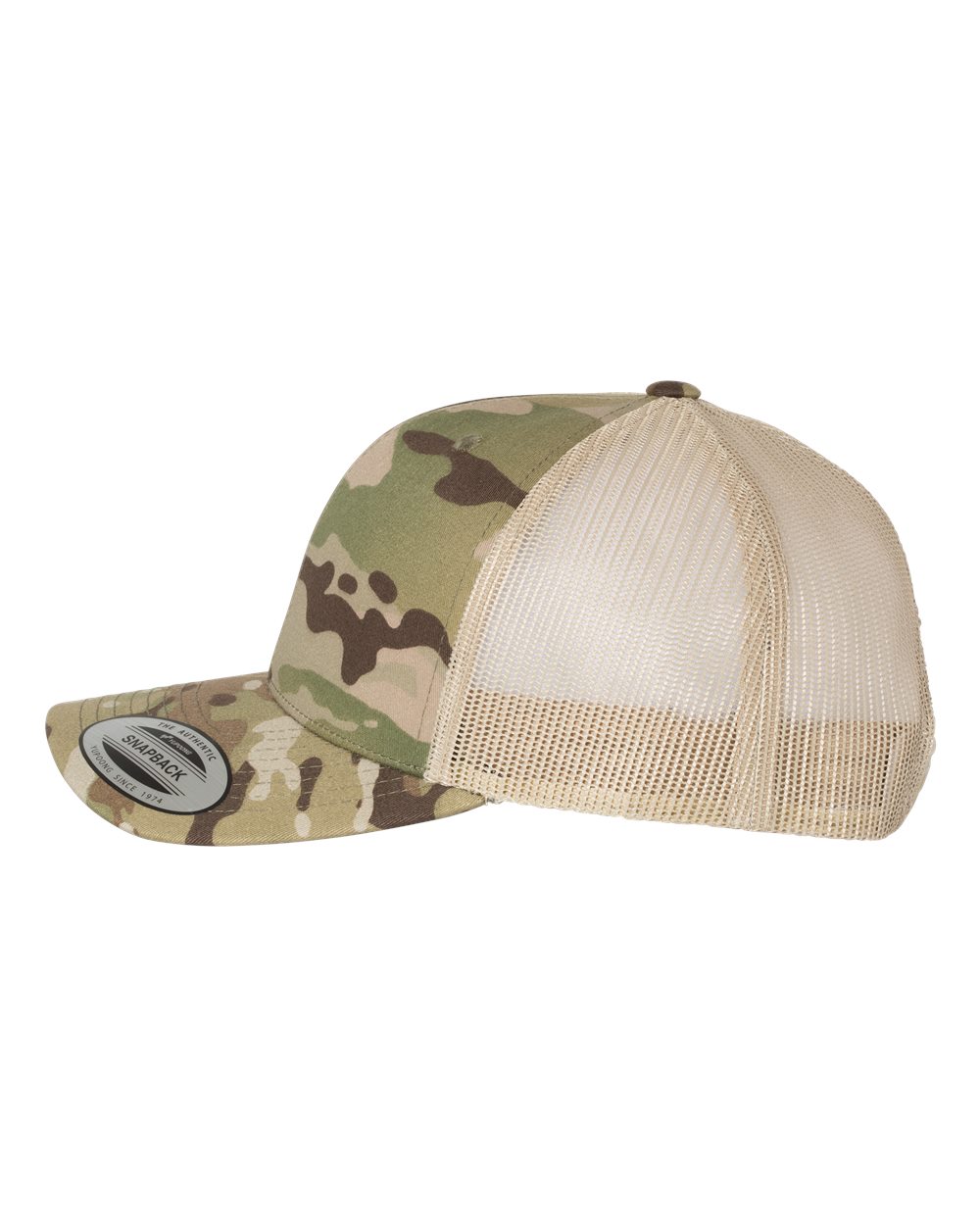 YP 6 Panel Custom Hats With Rawhide/Black Patch