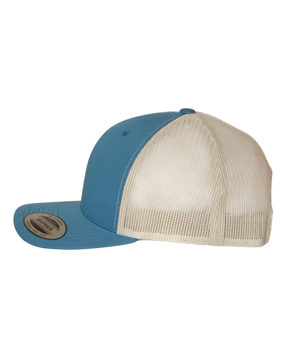 YP 6 Panel Custom Hats With Rawhide/Black Patch
