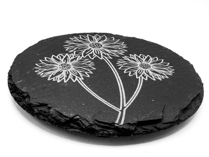 Slate Coasters - Daisy Trio