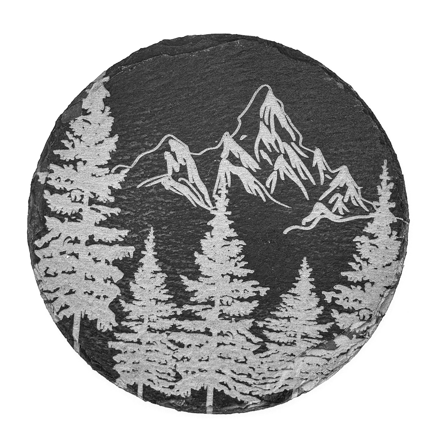 Slate Coasters -Northwest Mountain Scene