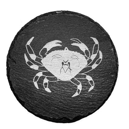 Slate Coasters -Dungeness Crab