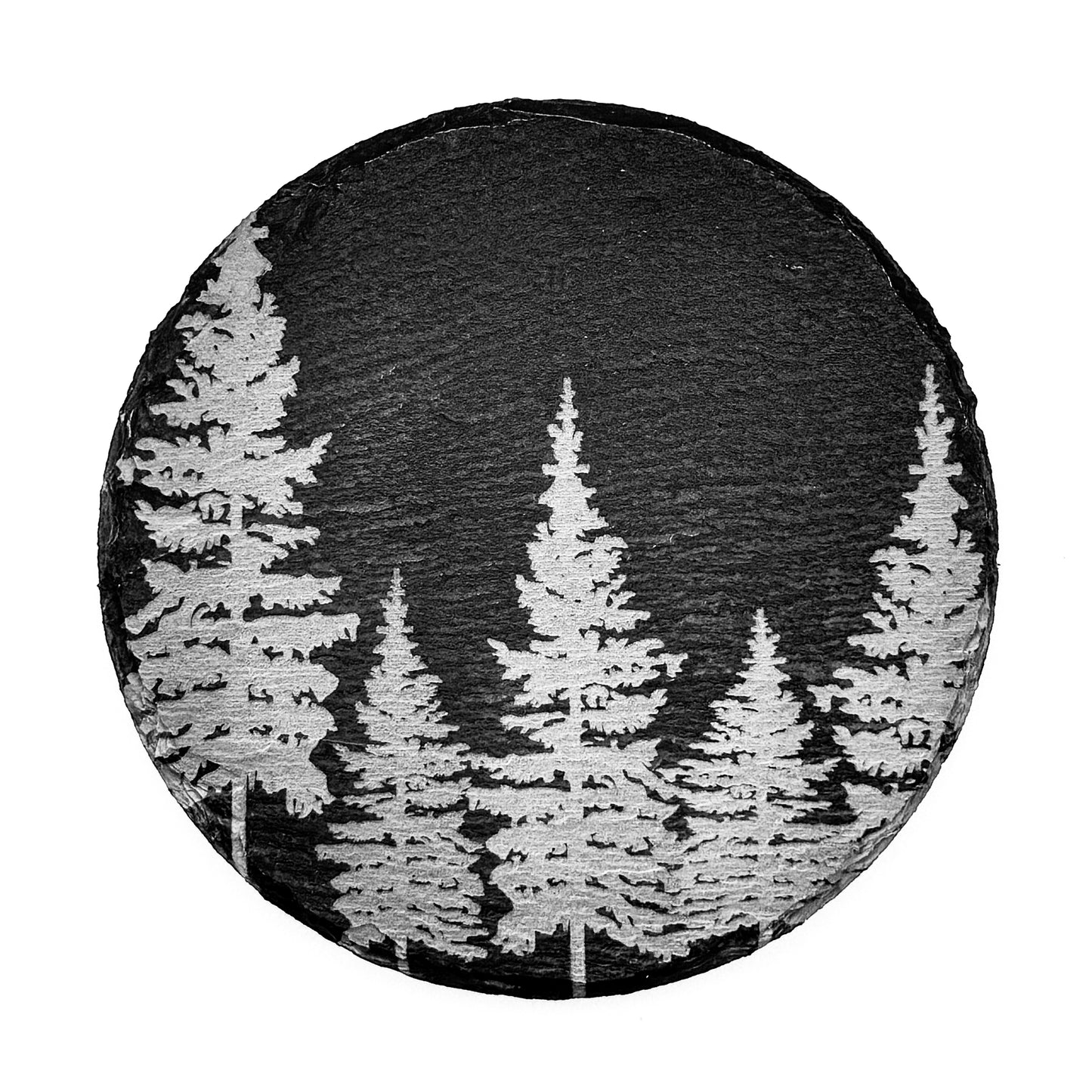 Slate Coasters - Pine Trees