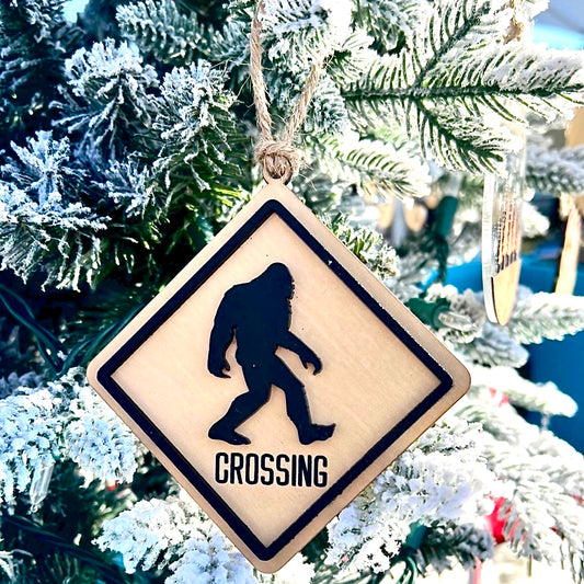 Bigfoot Crossing Ornament