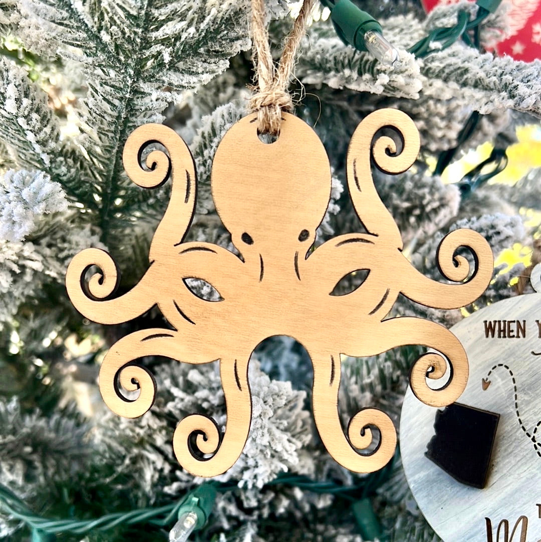 Octopus Christmas Ornament