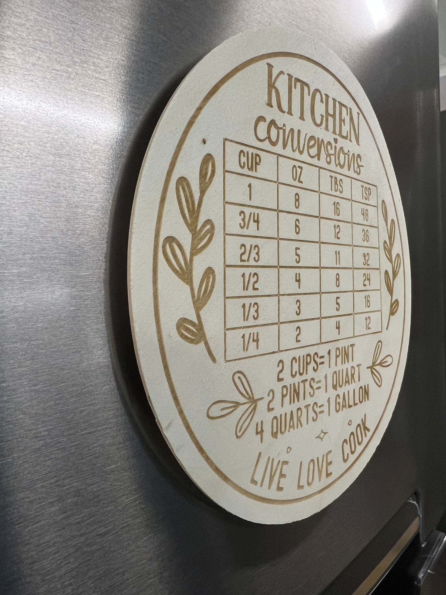 Kitchen Conversion Chart Magnet