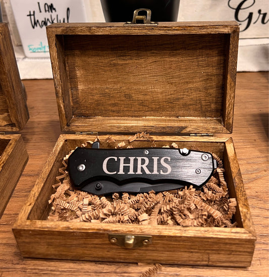 Groomsman Knife Box Gift Set for Wedding