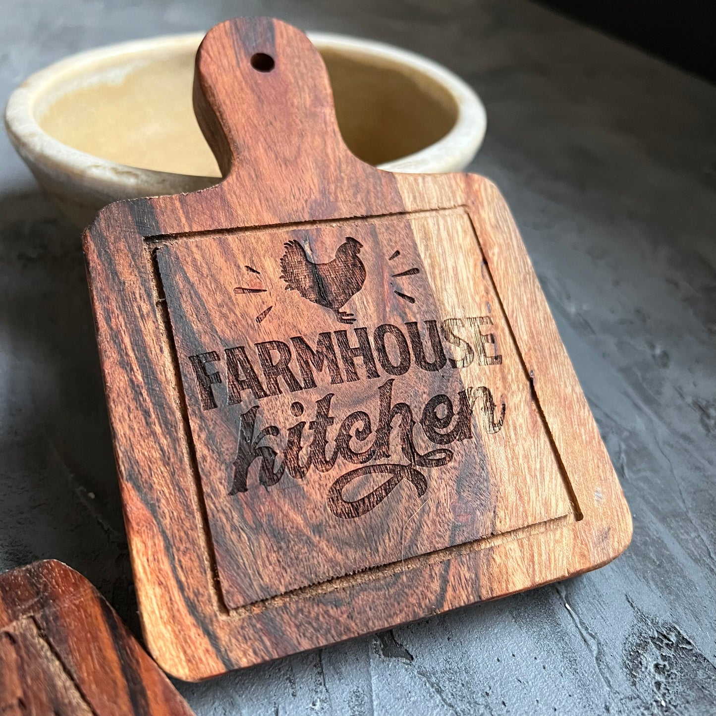 Mini Farmhouse Kitchen Cutting Board Sign or Desert Tray